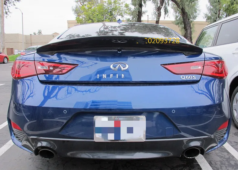 Новый дизайн для Infiniti Q60 Q60S спойлер высокого качества из углеродного волокна