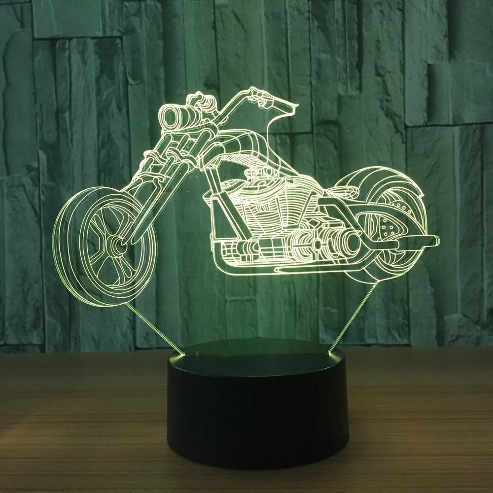 Motorcycle Bluetooth Speaker LED 3D Lamp Usb Night Light 7 Color For Home Decoration Creative Gift
Motorcycle Bluetooth Speaker LED 3D Lamp Usb Night Light 7 Color For Home Decoration Creative Gift