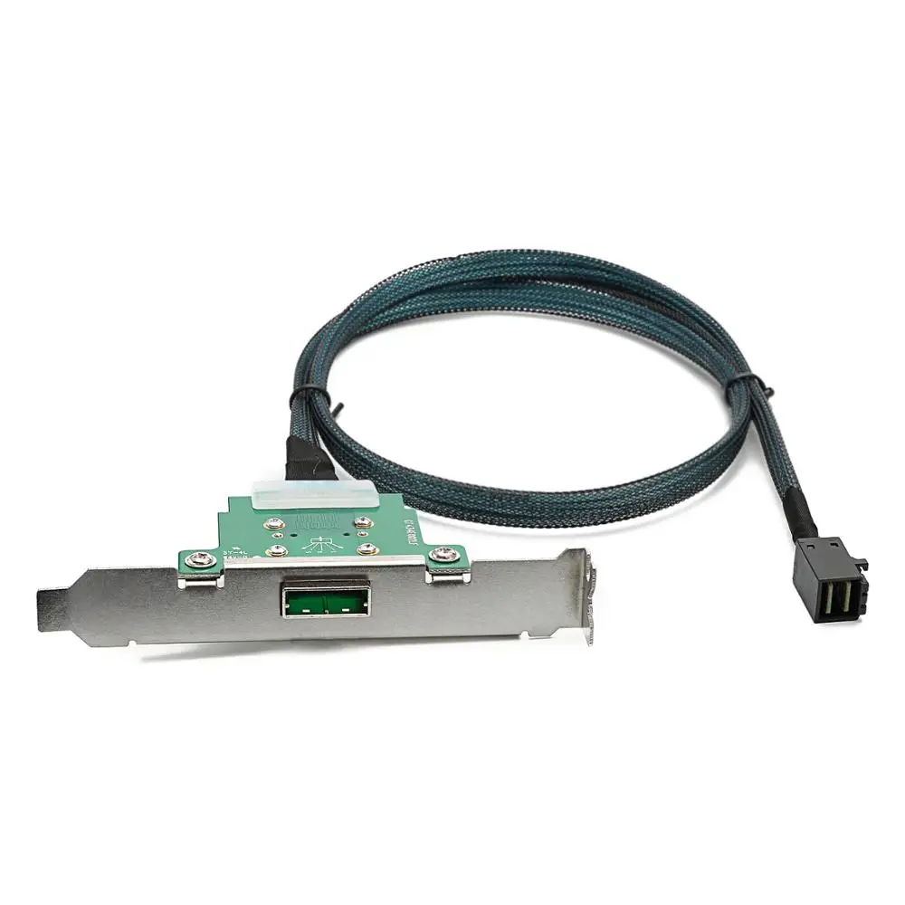 Server Transmission Cable SFF-8088 Female to SFF-8643 Computer Hard Disk Data 80CM
Server Transmission Cable SFF-8088 Female to SFF-8643 Computer Hard Disk Data 80CM