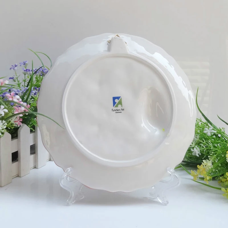 Ceramic blue lover birds with pink flowers dish porcelain plate art and craft for wedding gift
Ceramic blue lover birds with pink flowers dish porcelain plate art and craft for wedding gift