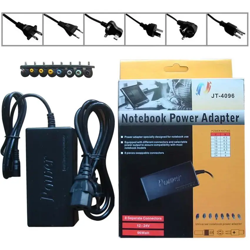 phone Adapter 96W Universal Laptop Power Supply 110-220v AC To DC 12V/16V/20V/24V Adapter For phone Laptop/Notebook in box 20set
phone Adapter 96W Universal Laptop Power Supply 110-220v AC To DC 12V/16V/20V/24V Adapter For phone Laptop/Notebook in box 20set