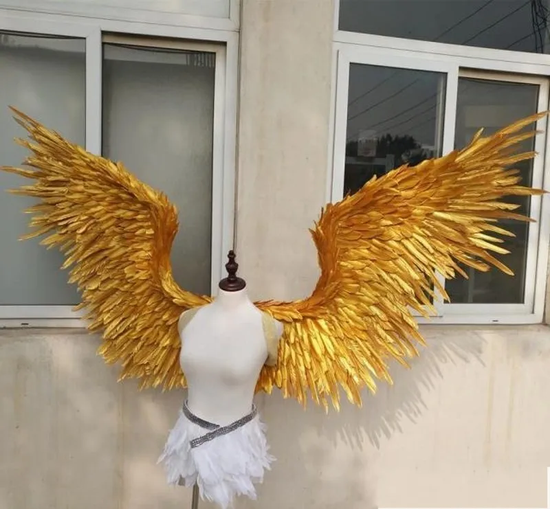 NEW!Costumed Beautiful Gold Angel Feather Wings 185cm Fairy Wings For Dance Photography Display Party Wedding Decorations
NEW!Costumed Beautiful Gold Angel Feather Wings 185cm Fairy Wings For Dance Photography Display Party Wedding Decorations