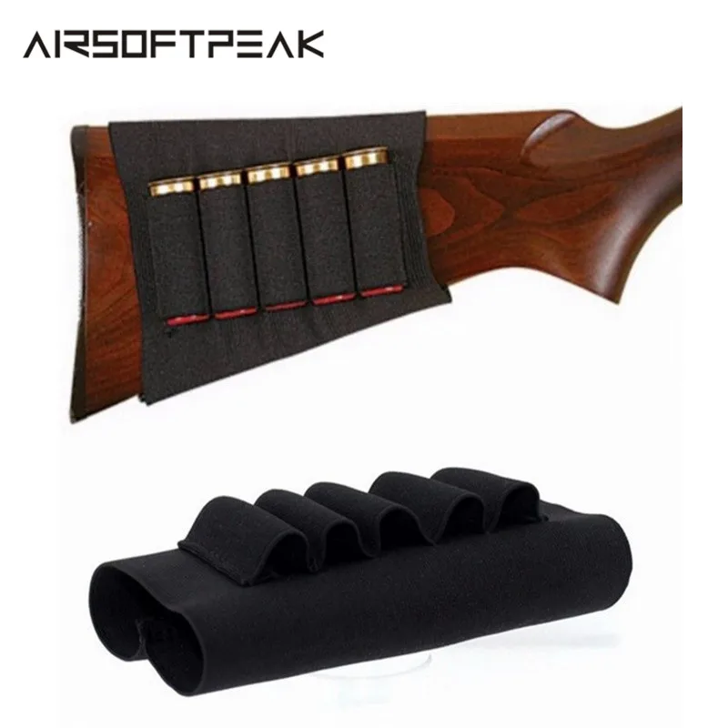 Airsoft Hunting Rifle Ammo Pouch Tactical Shotgun Butt Stock Cartridges Shell Holder Elastic Fabric Ammunition Carrier Pouch Bag
Airsoft Hunting Rifle Ammo Pouch Tactical Shotgun Butt Stock Cartridges Shell Holder Elastic Fabric Ammunition Carrier Pouch Bag