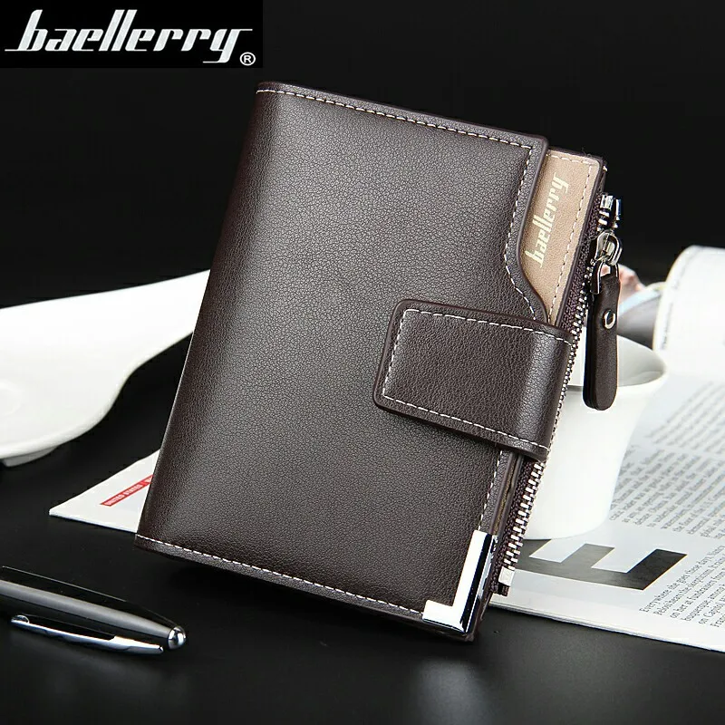 High Quality New Leather Men Hasp Wallets With Coin Pocket Card Holder Vertical Brand Designer Vintage Men Wallet Man Purse
High Quality New Leather Men Hasp Wallets With Coin Pocket Card Holder Vertical Brand Designer Vintage Men Wallet Man Purse