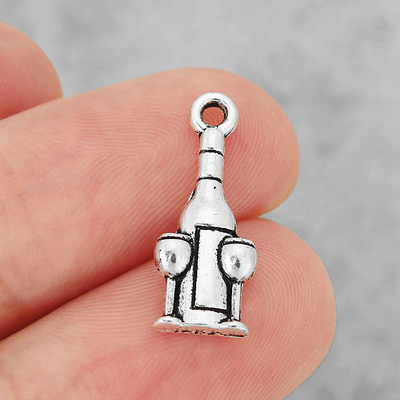 30PCS Wine Bottle Red Wine Glass Charms Pendants for Necklace Making Jewelry Findings 21x8mm
30PCS Wine Bottle Red Wine Glass Charms Pendants for Necklace Making Jewelry Findings 21x8mm