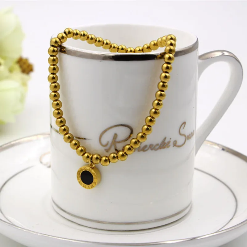 Roman Numerals Two Side Circle Round For Women Shell Women Jewelry Stainless Steel Ball Love Beaded Bracelets K0006
Roman Numerals Two Side Circle Round For Women Shell Women Jewelry Stainless Steel Ball Love Beaded Bracelets K0006