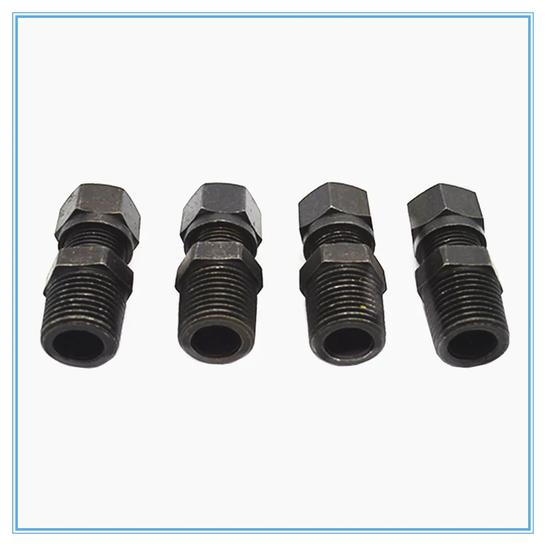Hydraulic iron joint 20mm-1/2 male thread fluid Marine joint card sleeve tubing carbon steel taper thread straight pipe joint.
Hydraulic iron joint 20mm-1/2 male thread fluid Marine joint card sleeve tubing carbon steel taper thread straight pipe joint.