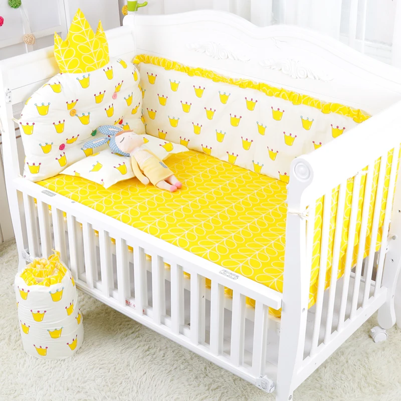 Good Elastic Bumpers And Bed Sheet Set Cute 5pcs Cotton Baby Bedding Set Soft Removable Soft Infant Kids Baby Crib Bedding Set
Good Elastic Bumpers And Bed Sheet Set Cute 5pcs Cotton Baby Bedding Set Soft Removable Soft Infant Kids Baby Crib Bedding Set