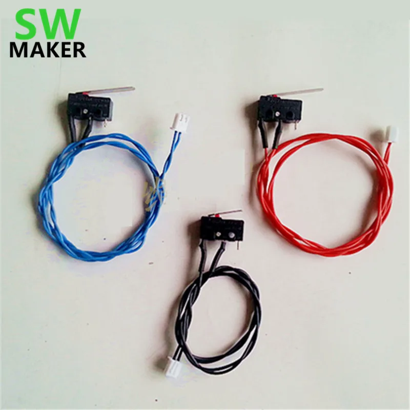 UM2 Extended 3D printer limit switch kit red blue black limited switch Endstop micro switch connector
UM2 Extended 3D printer limit switch kit red blue black limited switch Endstop micro switch connector