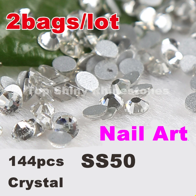 2bags/lot 144pcs/Lot, ss50 (9.5-10mm) Crystal/Clear Flat Back Nail Art Non Hotfix Rhinestones
2bags/lot 144pcs/Lot, ss50 (9.5-10mm) Crystal/Clear Flat Back Nail Art Non Hotfix Rhinestones