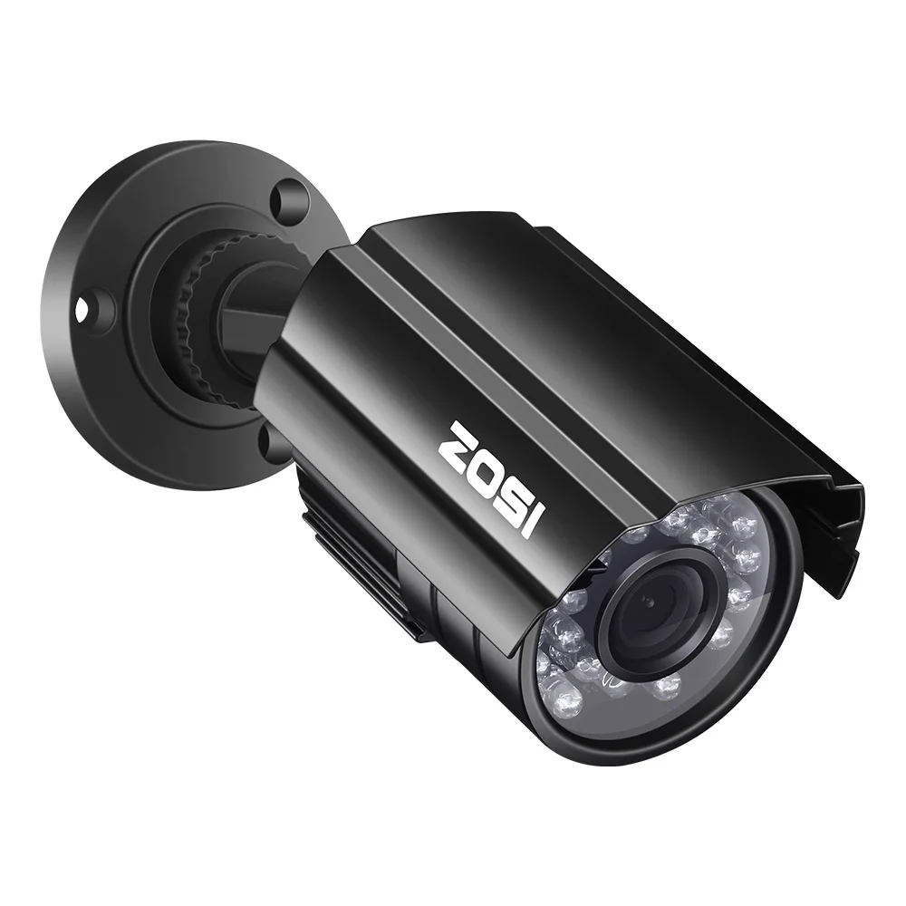 ZOSI HD CMOS 800TVL CCTV камера IR LED водонепроницаемая наружная/внутренняя ночное видение 65ft безопасности пуля с кронштейном на.