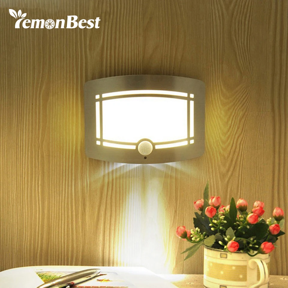 Infrared Motion Sensor LED Night Light Novelty Battery Powered Porch Wireless Wall Lamp Night Motion Sensor Light
Infrared Motion Sensor LED Night Light Novelty Battery Powered Porch Wireless Wall Lamp Night Motion Sensor Light