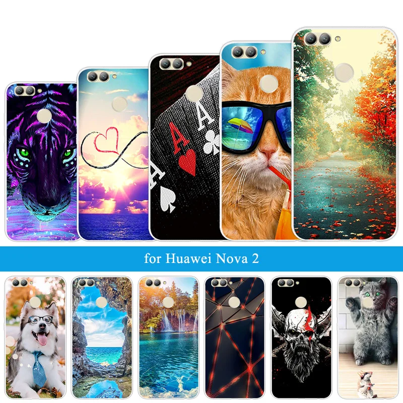 Чехол для телефона Huawei Nova 2 PIC AL00 5 0 дюйма Прозрачный ТПУ Мягкий тонкий чехол Nova2