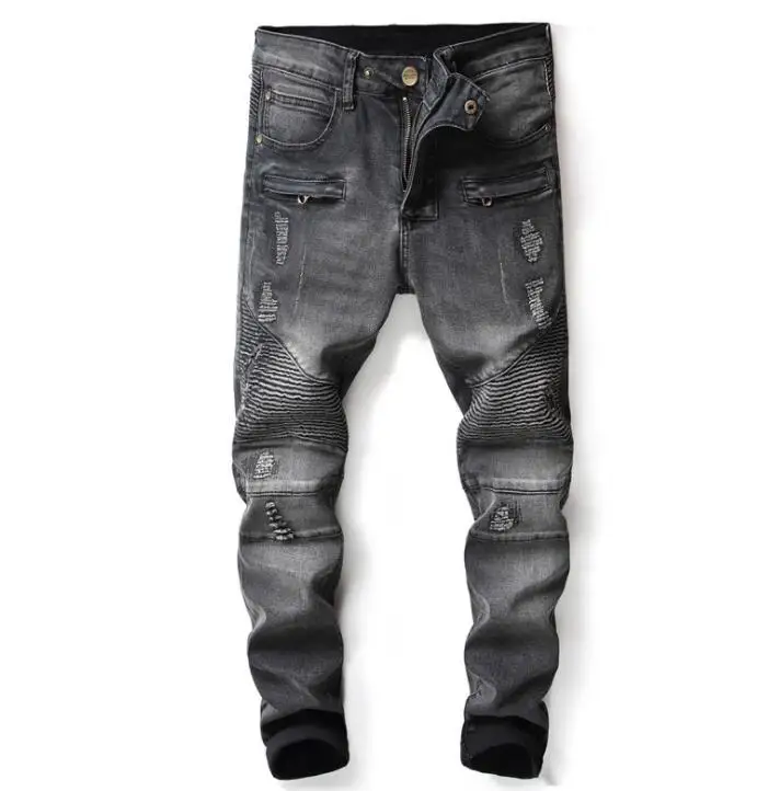 cheap hole jeans men biker Stitching fold jeans men trousers male denim pants masculino motorcycle fashion designer
cheap hole jeans men biker Stitching fold jeans men trousers male denim pants masculino motorcycle fashion designer