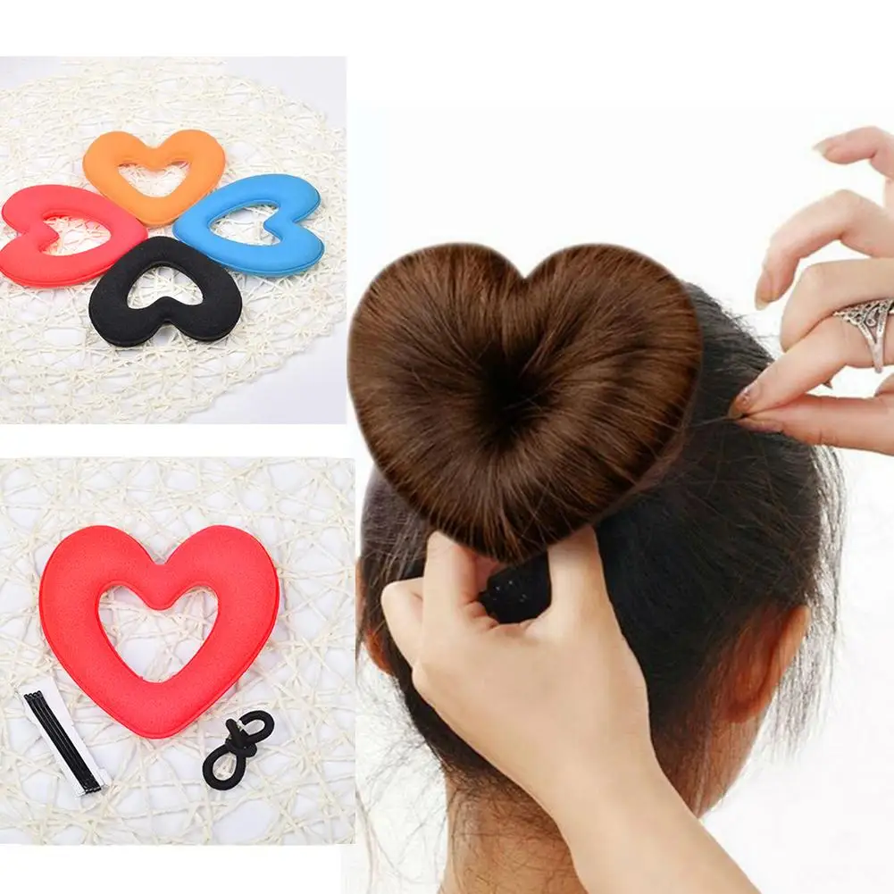 Most Popular Hair Donut Heart Magic Sponge Bun Maker Hairstyle Styling DIY Tool Accessory
Most Popular Hair Donut Heart Magic Sponge Bun Maker Hairstyle Styling DIY Tool Accessory
