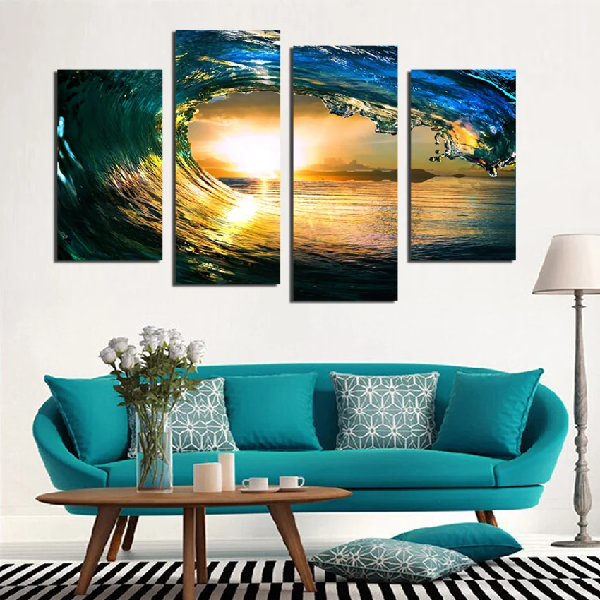 4 Panel Sea Wave Oil Canvas Painting Seascape Picture Wall Art Cuadros Decoracion Modern Printed Unframed F1890 6
4 Panel Sea Wave Oil Canvas Painting Seascape Picture Wall Art Cuadros Decoracion Modern Printed Unframed F1890 6