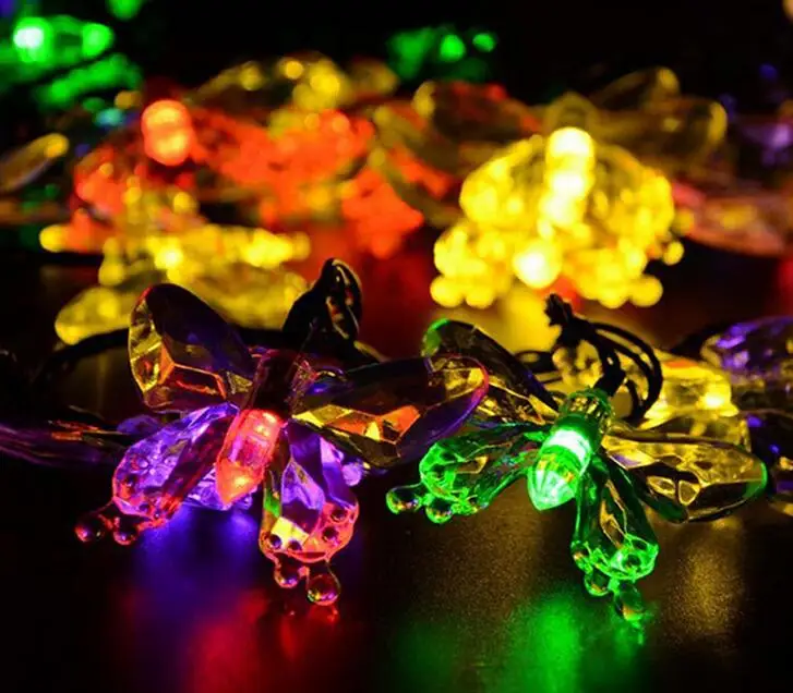 New Quality Waterproof 20 LED Solar Lights 2 Modes Butterfly Solar Fairy String Lights for Christmas Party
New Quality Waterproof 20 LED Solar Lights 2 Modes Butterfly Solar Fairy String Lights for Christmas Party