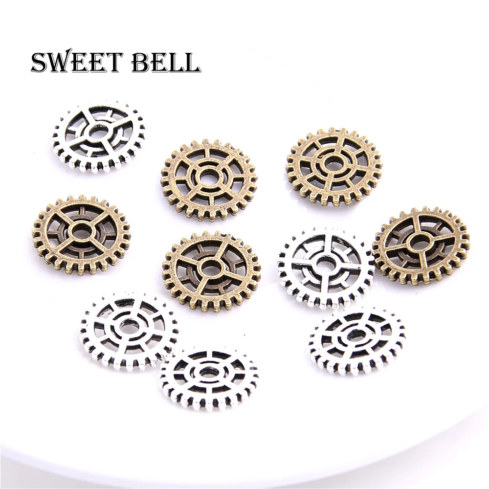 SWEET BELL 60 шт. двухцветные металлические подвески шестерни в стиле стимпанк Подвеска с полым шестеренком Ювелирная фурнитура
SWEET BELL 60 шт. двухцветные металлические подвески шестерни в стиле стимпанк Подвеска с полым шестеренком Ювелирная фурнитура
