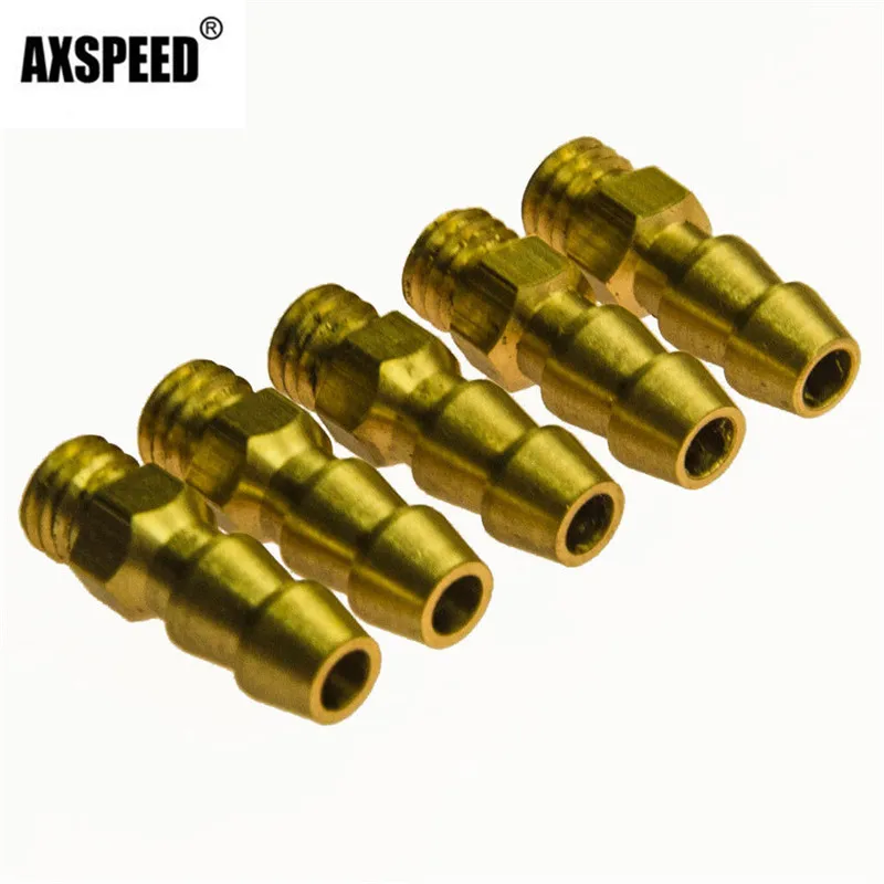 AXSPEED 5/10 шт. Латунь Универсальный M6 резьбовой водяные ниппели для