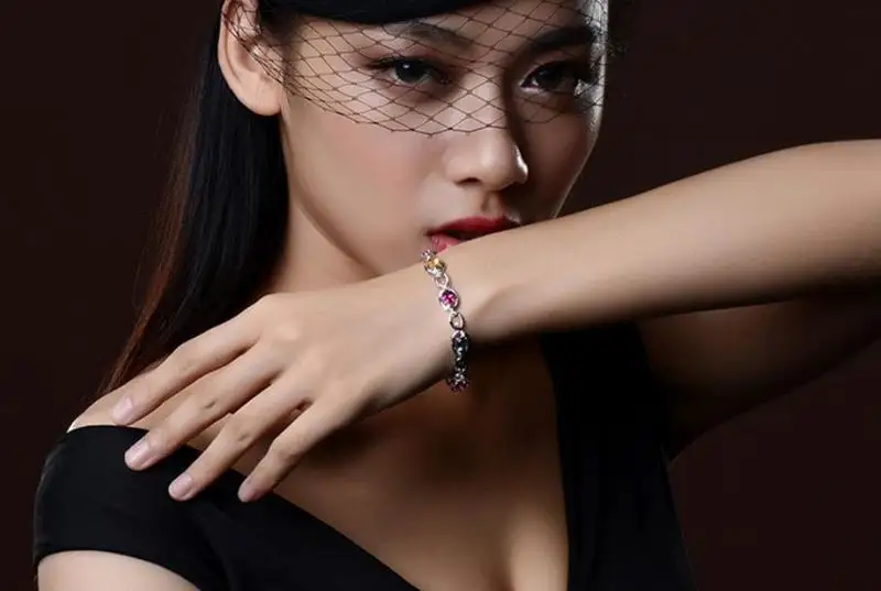 Everoyal Charm Crystal Color Bracelets For Women Jewelry Fashion 925 Silver Bracelets Girls Bride Wedding Accessories Female
Everoyal Charm Crystal Color Bracelets For Women Jewelry Fashion 925 Silver Bracelets Girls Bride Wedding Accessories Female