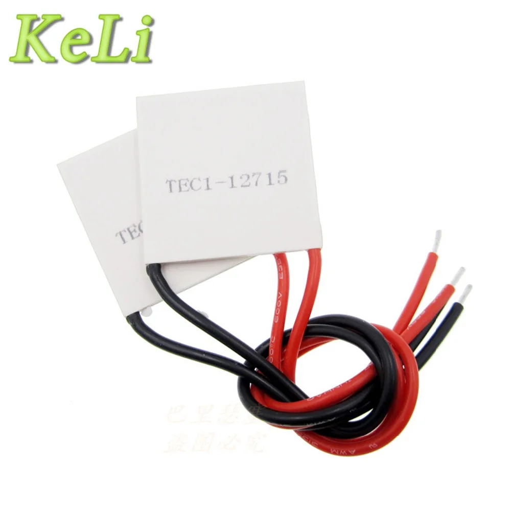 TEC1 12715 12715 136.8W 12V-15.4V 15A TEC Thermoelectric Cooler Peltier (TEC1-12715) If you want good quality, please choose us
TEC1 12715 12715 136.8W 12V-15.4V 15A TEC Thermoelectric Cooler Peltier (TEC1-12715) If you want good quality, please choose us