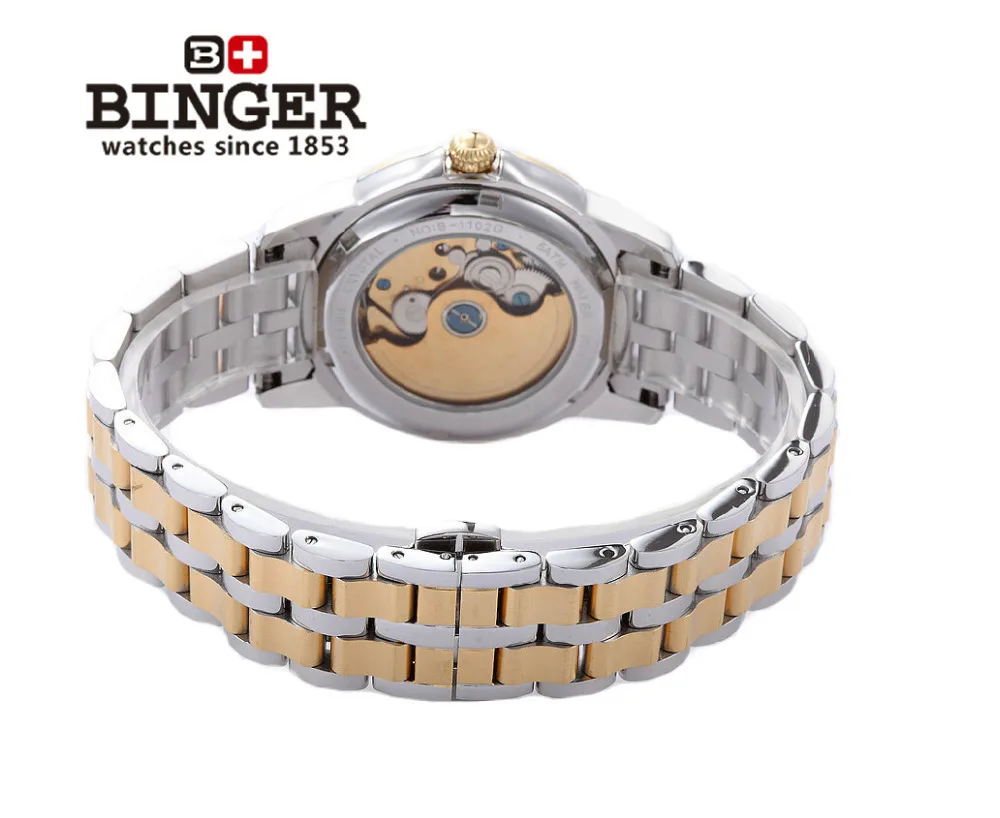 Switzerland Luxury brand Men's Wristwatches BINGER Japan MIYOTA Automatic Mechanical Watch Diamond Waterproof Men Clock B-1102G
Switzerland Luxury brand Men's Wristwatches BINGER Japan MIYOTA Automatic Mechanical Watch Diamond Waterproof Men Clock B-1102G