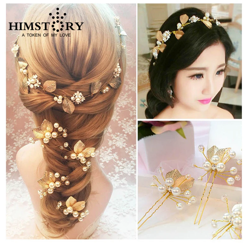 HIMSTORY Beautiful 6pcs/Set Handmade Wedding Pearl Headdress flower Rhinestone Hairwear Gold Wedding Hairpins Accessories
HIMSTORY Beautiful 6pcs/Set Handmade Wedding Pearl Headdress flower Rhinestone Hairwear Gold Wedding Hairpins Accessories