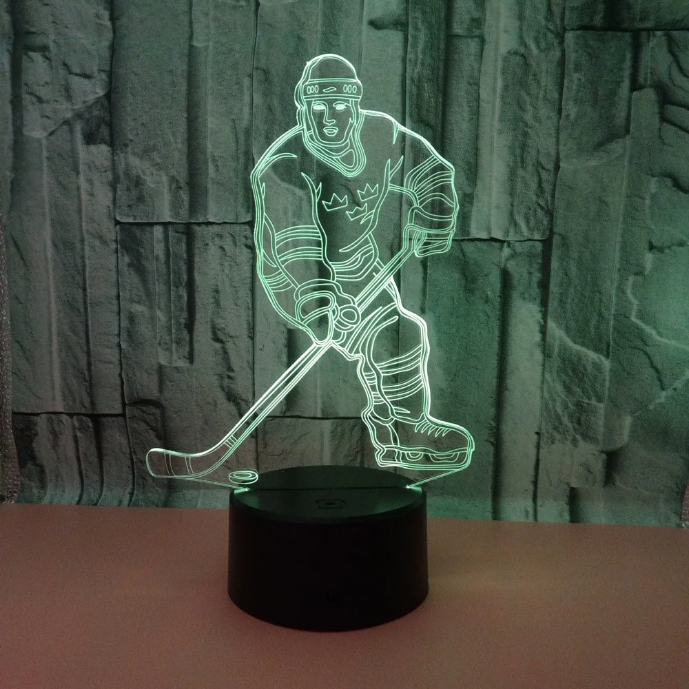 Sensor 3d Night Light Led Remote Touch Switch Hockey Player Colorful Usb Acrylic 3d Lamp Sports Desk Lamp Christmas Decoration
Sensor 3d Night Light Led Remote Touch Switch Hockey Player Colorful Usb Acrylic 3d Lamp Sports Desk Lamp Christmas Decoration