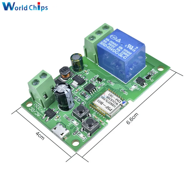 USB 5 в постоянного тока 7 32 Wifi релейный модуль самоблокирующийся беспроводной