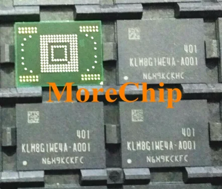 Флэш микросхема KLM8G1WE4A A001 8GB eMMC б/у 100% протестированная Good 2 шт./лот|Платы для