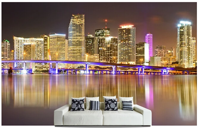 Custom photo wallpaper, Miami Skyline murals for the sitting room sofa bedroom TV wall waterproof vinyl which wallpaper
Custom photo wallpaper, Miami Skyline murals for the sitting room sofa bedroom TV wall waterproof vinyl which wallpaper