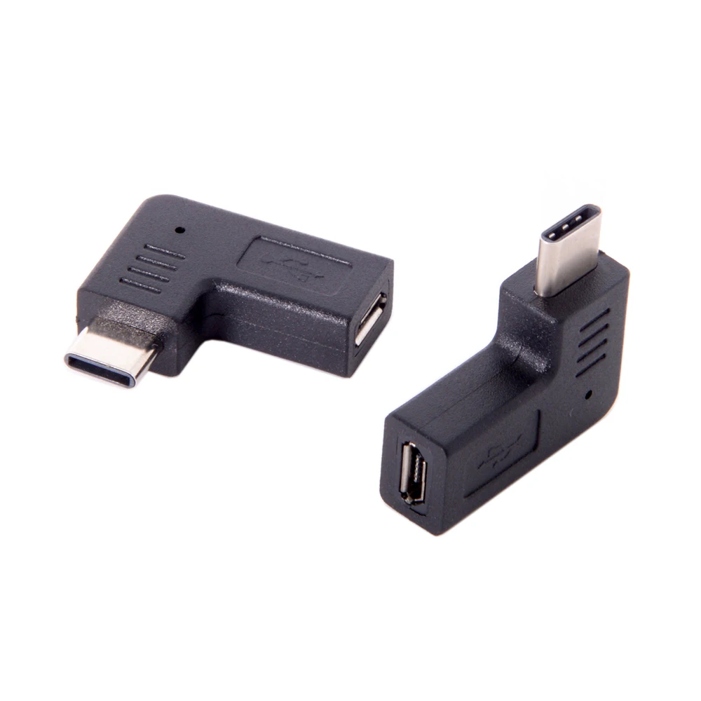 USB-C Type-C Male to Micro USB 2.0 5Pin Female Data Adapter 90 Degree Angled Type
USB-C Type-C Male to Micro USB 2.0 5Pin Female Data Adapter 90 Degree Angled Type