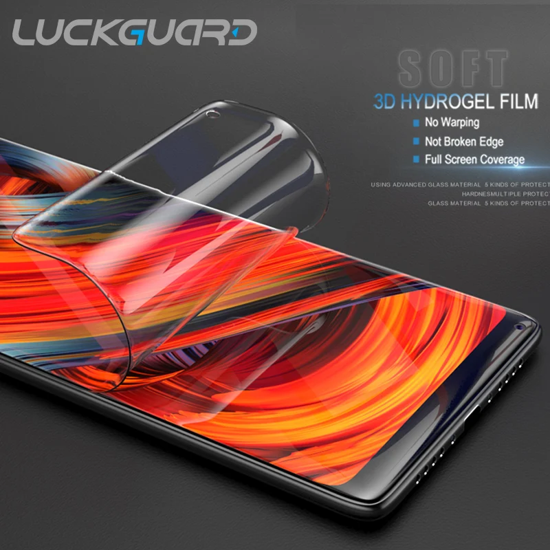Гидрогелевая пленка с полным покрытием для Xiaomi Mi 6 8 9 SE 10 Pro Note 2 3 Max защита экрана не