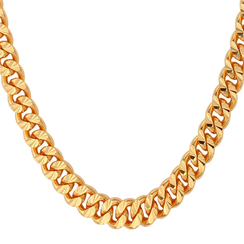 Cuban Link Chain Necklace For Men Black Gun/Rose Gold/Yellow Gold/Silver Color Jewelry Chain Men Jewelry N653
Cuban Link Chain Necklace For Men Black Gun/Rose Gold/Yellow Gold/Silver Color Jewelry Chain Men Jewelry N653
