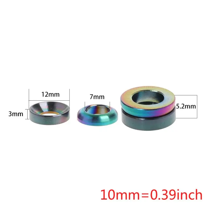2 Pcs/Set Bicycle Gasket Hydraulic Brake Caliper M6 Titanium Alloy Mountain Bike Parts Repair Convex Concave Hollow Washer Rings
2 Pcs/Set Bicycle Gasket Hydraulic Brake Caliper M6 Titanium Alloy Mountain Bike Parts Repair Convex Concave Hollow Washer Rings