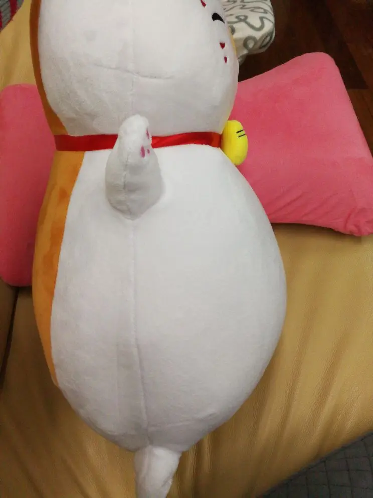 Natsume's Book of Friends Cat teacher plush doll pillow Costume Props ( stand 45cm | bend over 53cm ) Тематическая одежда и