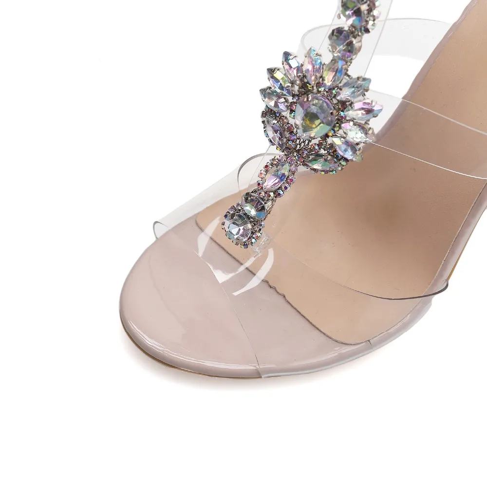 Onlymaker Womens Ankle Strap Buckle Cutout Gem Clear Sandals Stiletto Transparent Strip with Rhinestones Sandals Size 35-46
Onlymaker Womens Ankle Strap Buckle Cutout Gem Clear Sandals Stiletto Transparent Strip with Rhinestones Sandals Size 35-46