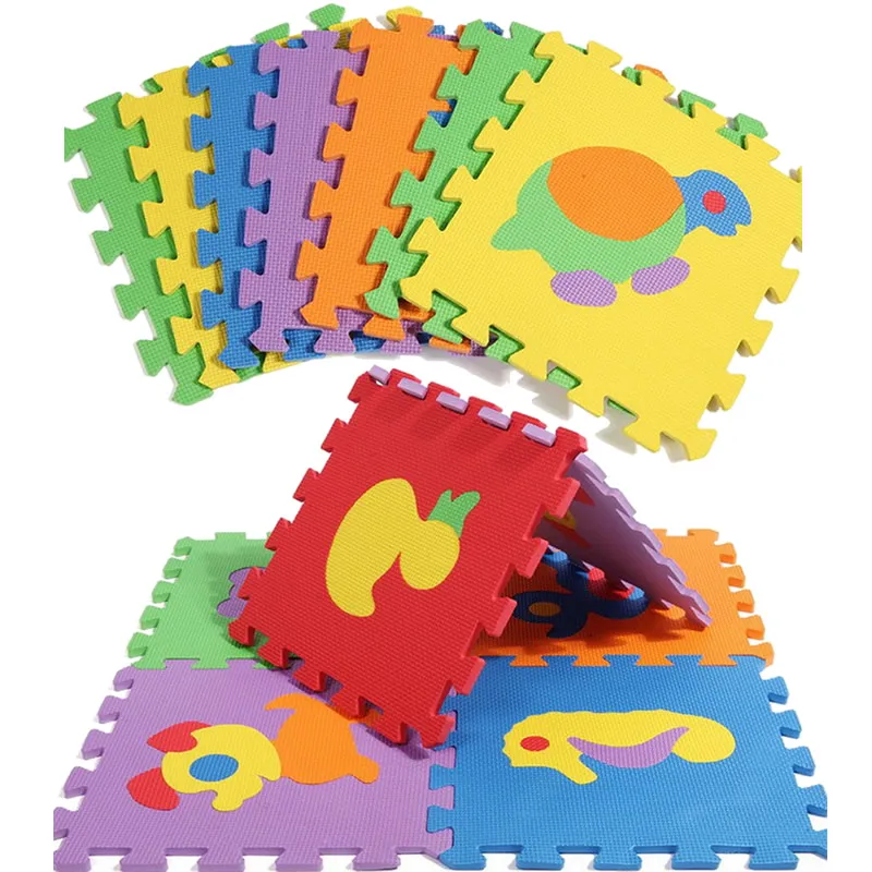 10PCS Pack Baby Floor Mats EVA Puzzle Mats Alphabets Animals Jigsaw Puzzle Mats Foam Floor Tiles Exercise Baby Play Rugs PX10S
10PCS Pack Baby Floor Mats EVA Puzzle Mats Alphabets Animals Jigsaw Puzzle Mats Foam Floor Tiles Exercise Baby Play Rugs PX10S