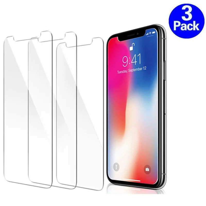 3PCS Screenprotector Tempered Glass for IPhone X XR XS Max 8 7 6 6S Plus 5 5S SE Screen Protector Film Phone Verre Tremp Coque
3PCS Screenprotector Tempered Glass for IPhone X XR XS Max 8 7 6 6S Plus 5 5S SE Screen Protector Film Phone Verre Tremp Coque