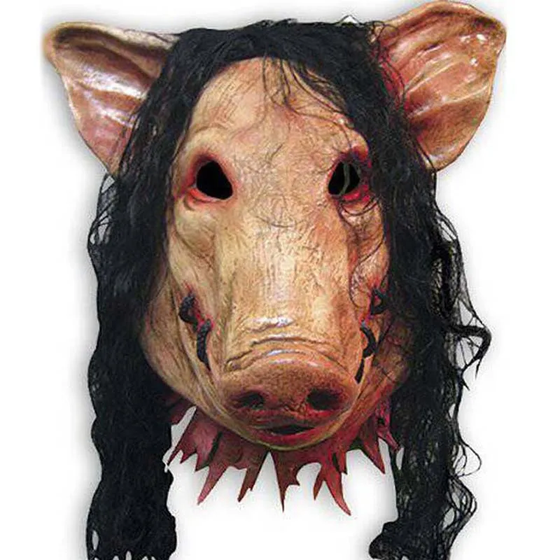 1Pc Pig Head Scary Masks Novelty Halloween Mask With Hair Halloween Mask For Men Caveira Cosplay Costume Latex Festival Supplies
1Pc Pig Head Scary Masks Novelty Halloween Mask With Hair Halloween Mask For Men Caveira Cosplay Costume Latex Festival Supplies