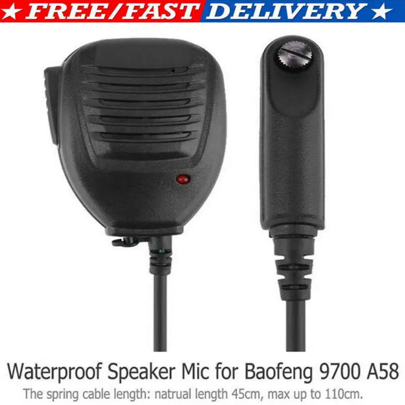 Портативный динамик микрофон Walkie Talkie для Baofeng BF-A58 BF-9700 | Мобильные телефоны и