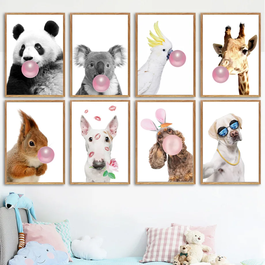 Dog Panda Koala Giraffe Wall Art Canvas Painting Nordic Poster And Prints Animal Wall Picture Kids Baby Room Scandinavian Decor
Dog Panda Koala Giraffe Wall Art Canvas Painting Nordic Poster And Prints Animal Wall Picture Kids Baby Room Scandinavian Decor
