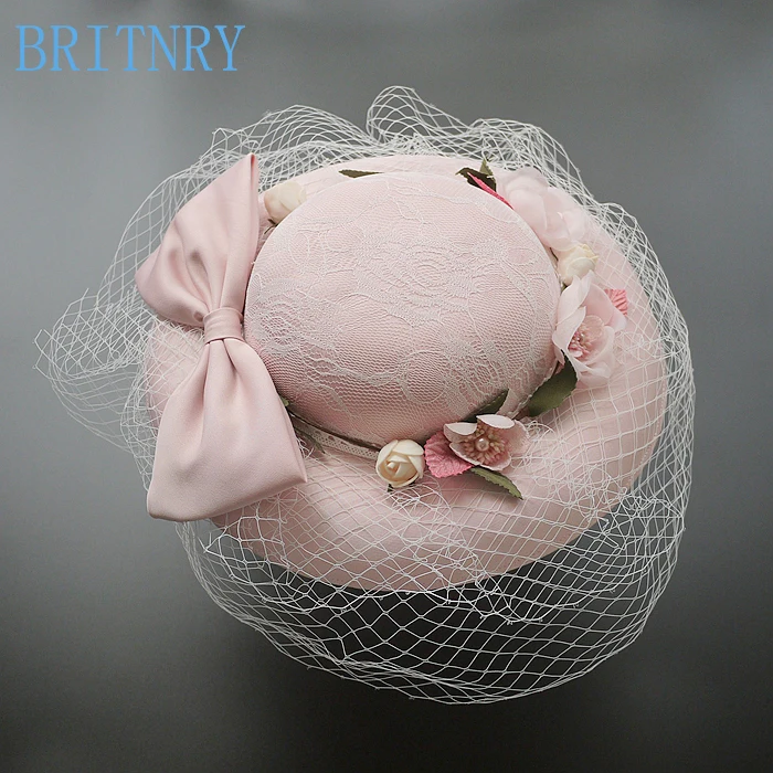 BRITNRY Elegant Pink Wedding Hat Beautiful Flowers Bride Hat Fascinator Face Veils Women Wedding Hats
BRITNRY Elegant Pink Wedding Hat Beautiful Flowers Bride Hat Fascinator Face Veils Women Wedding Hats