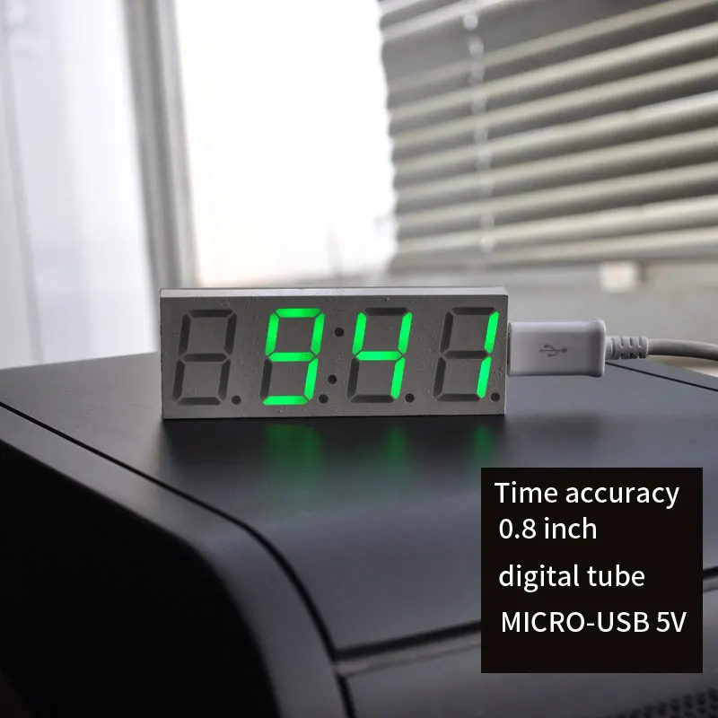 0.8 inch digital clock ds3231sn ic High precision timing Time accuracy MICRI-USB 5V power supply DIY module LED Second display
0.8 inch digital clock ds3231sn ic High precision timing Time accuracy MICRI-USB 5V power supply DIY module LED Second display