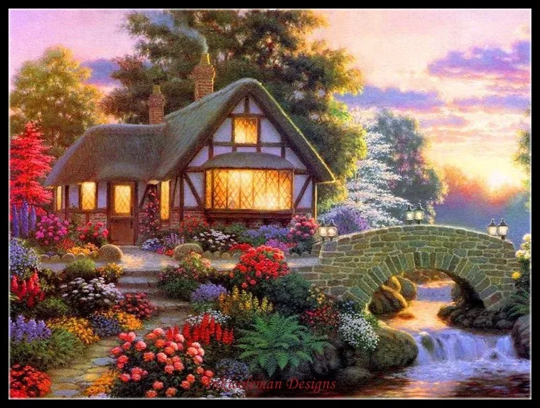 Embroidery Counted Cross Stitch Kits Needlework - Crafts 14 ct DMC DIY Arts Handmade Decor - Storybook Cottage
Embroidery Counted Cross Stitch Kits Needlework - Crafts 14 ct DMC DIY Arts Handmade Decor - Storybook Cottage