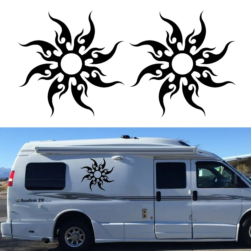 2x Tribal (one for each side) Graphic DIY Car Stickers Camper Van RV Trailer Truck Motor Home Vinyl Graphics Kit Vinyl Decals
2x Tribal (one for each side) Graphic DIY Car Stickers Camper Van RV Trailer Truck Motor Home Vinyl Graphics Kit Vinyl Decals
