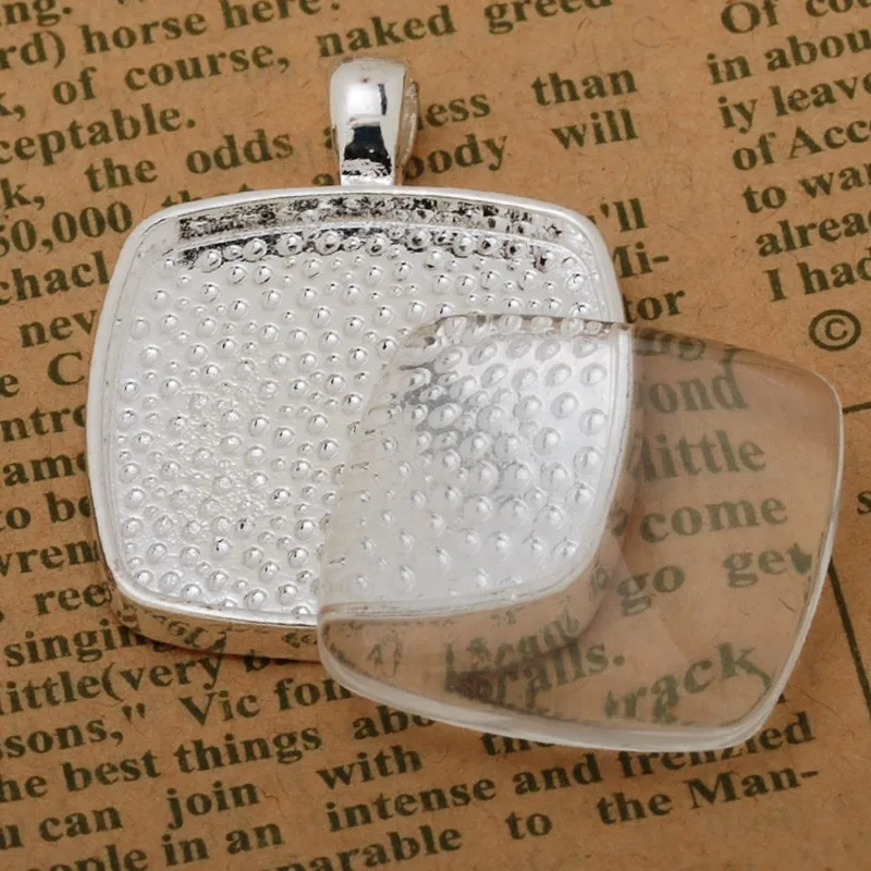 25 mm Clear Glass Cabochons Transparent Square Flatback for Jewelry and Cabochon Settings, 5.5 mm thickness, 50pcs-C4640
25 mm Clear Glass Cabochons Transparent Square Flatback for Jewelry and Cabochon Settings, 5.5 mm thickness, 50pcs-C4640