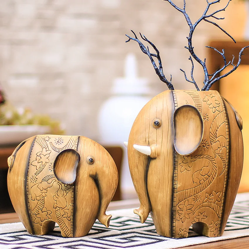 New Animal Resin Elephant Miniatures Fairy Garden Statue Creative Vase Tabletop Furnishing Articles Home Decoration Accessories
New Animal Resin Elephant Miniatures Fairy Garden Statue Creative Vase Tabletop Furnishing Articles Home Decoration Accessories
