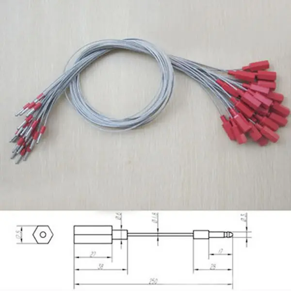 Hot sale new easy locking 10pcs pull tight Cable Ties Logistics plastic seals steel wire seal for Container truck/tanker sealing
Hot sale new easy locking 10pcs pull tight Cable Ties Logistics plastic seals steel wire seal for Container truck/tanker sealing