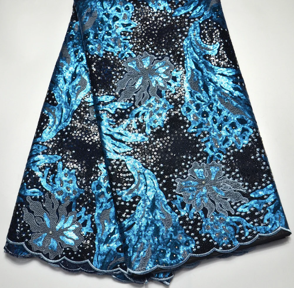 Latest High Quality Nigeria design African Tulle lace black+turquoise blue Tulle wedding lace fabric 5 yards
Latest High Quality Nigeria design African Tulle lace black+turquoise blue Tulle wedding lace fabric 5 yards